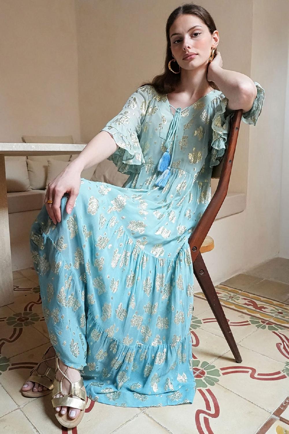 Debbie Katz Daniella Maxi Dress Blue