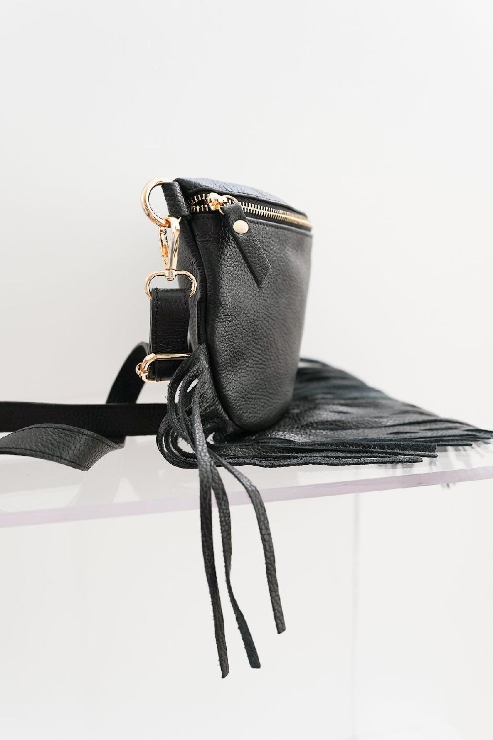 Debbie Katz Dolly Fringe Bag Black