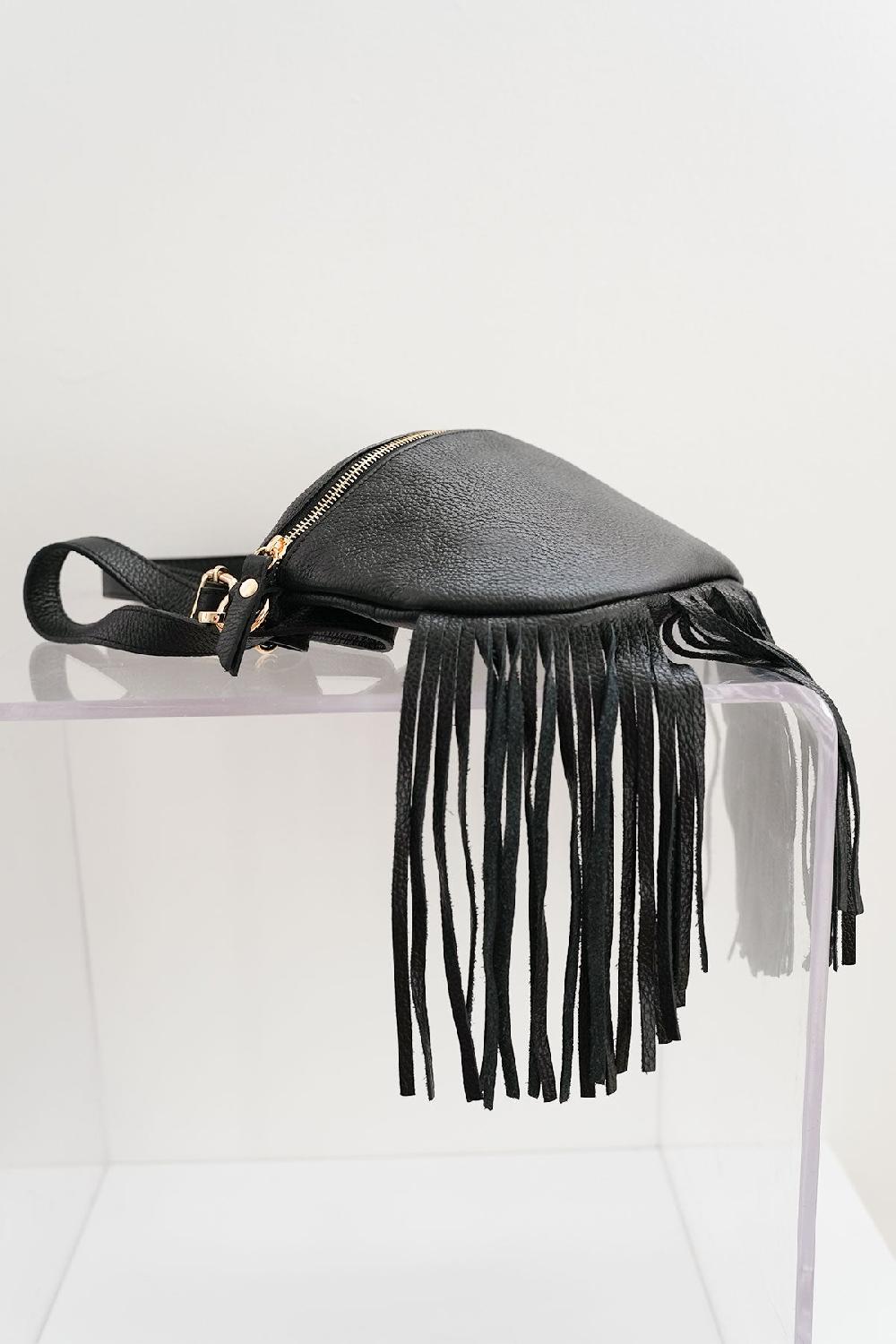 Debbie Katz Dolly Fringe Bag Black