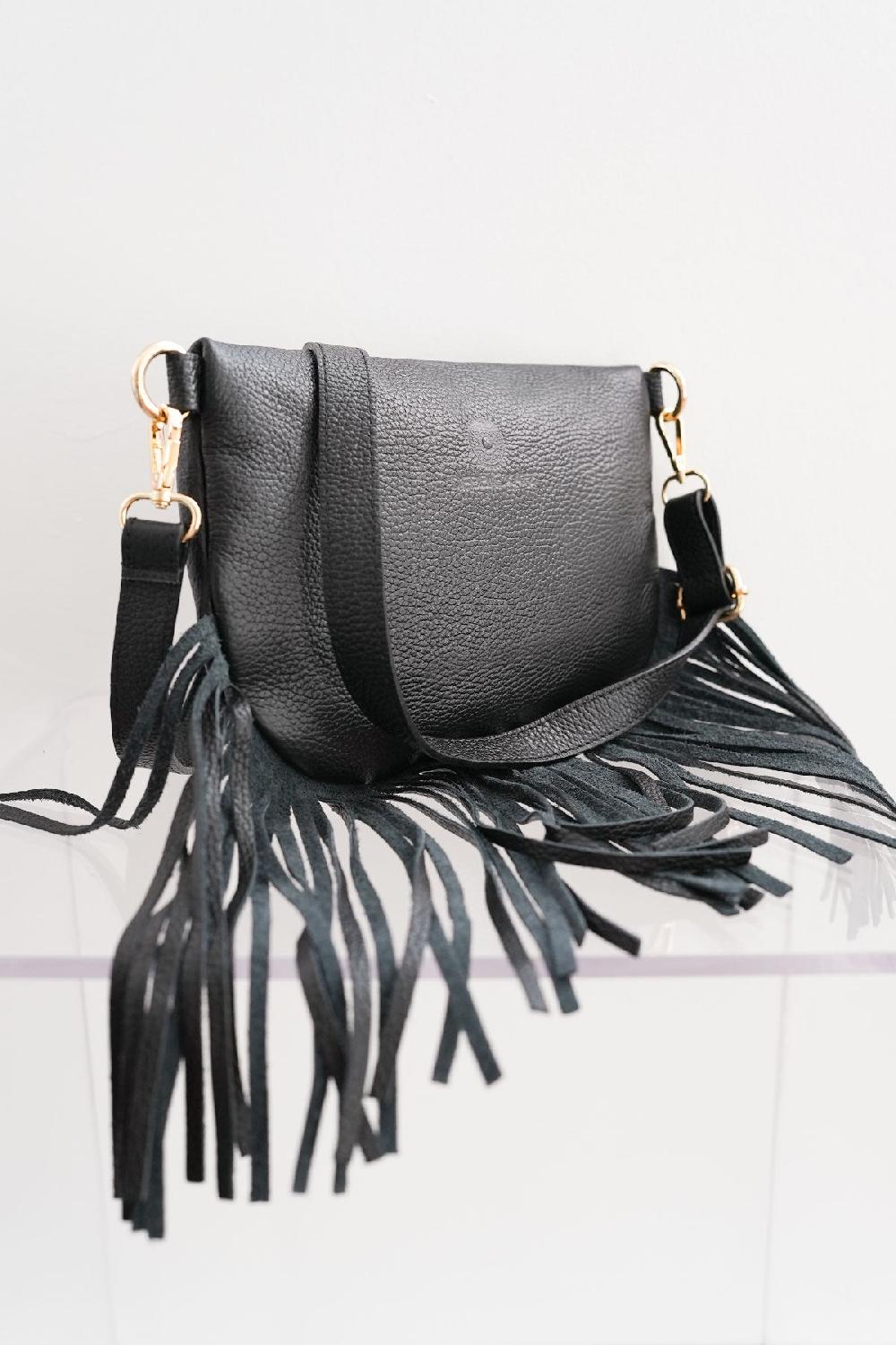 Debbie Katz Dolly Fringe Bag Black