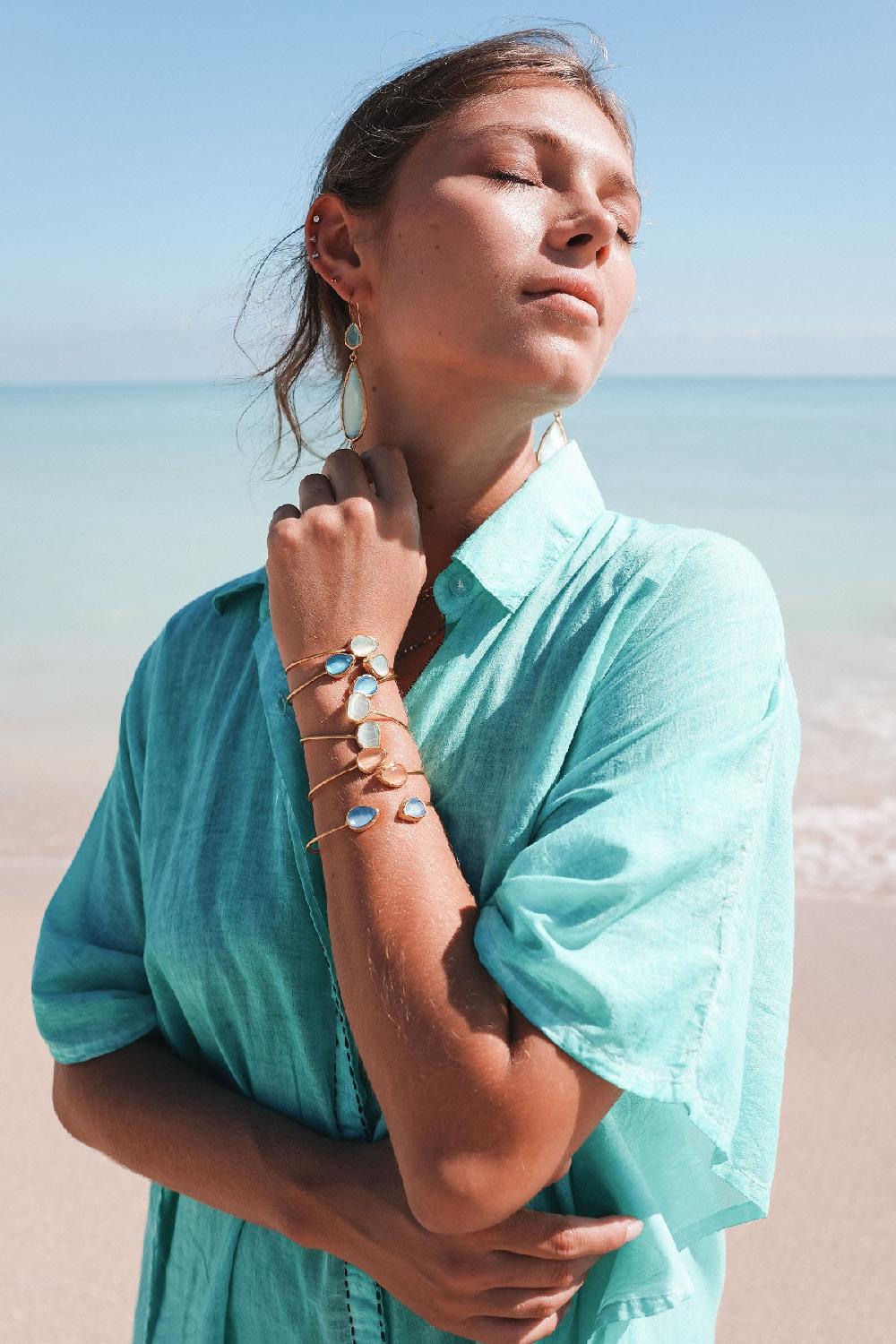 Debbie Katz Elania (Cat Eye Stone Blue)