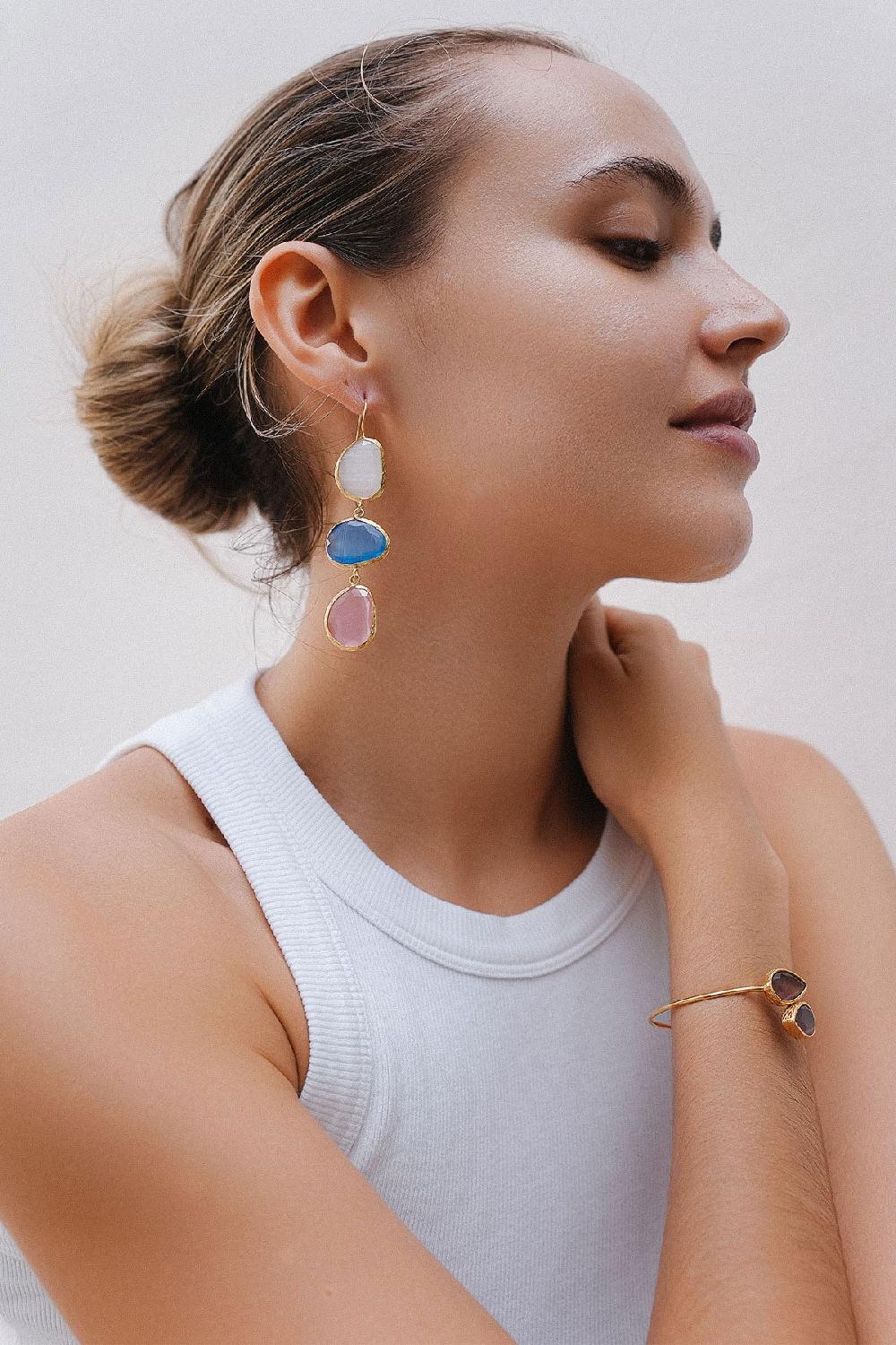 debbie katz Elif Spring (White/Blue/Pink)