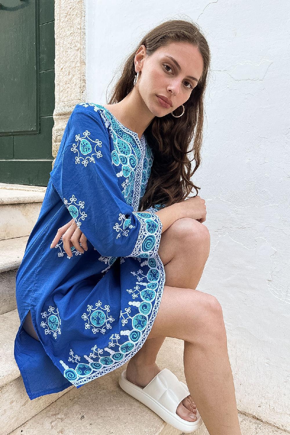 Debbie Katz Emilia Tunic Blue