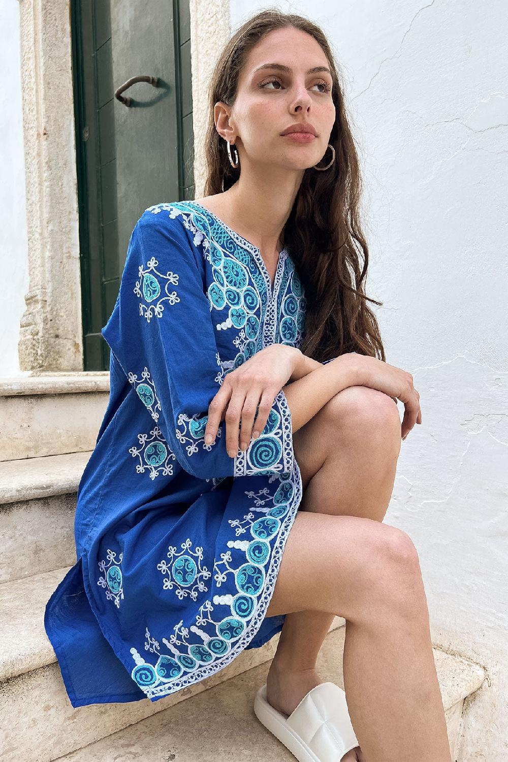 debbie katz Emilia Tunic Blue