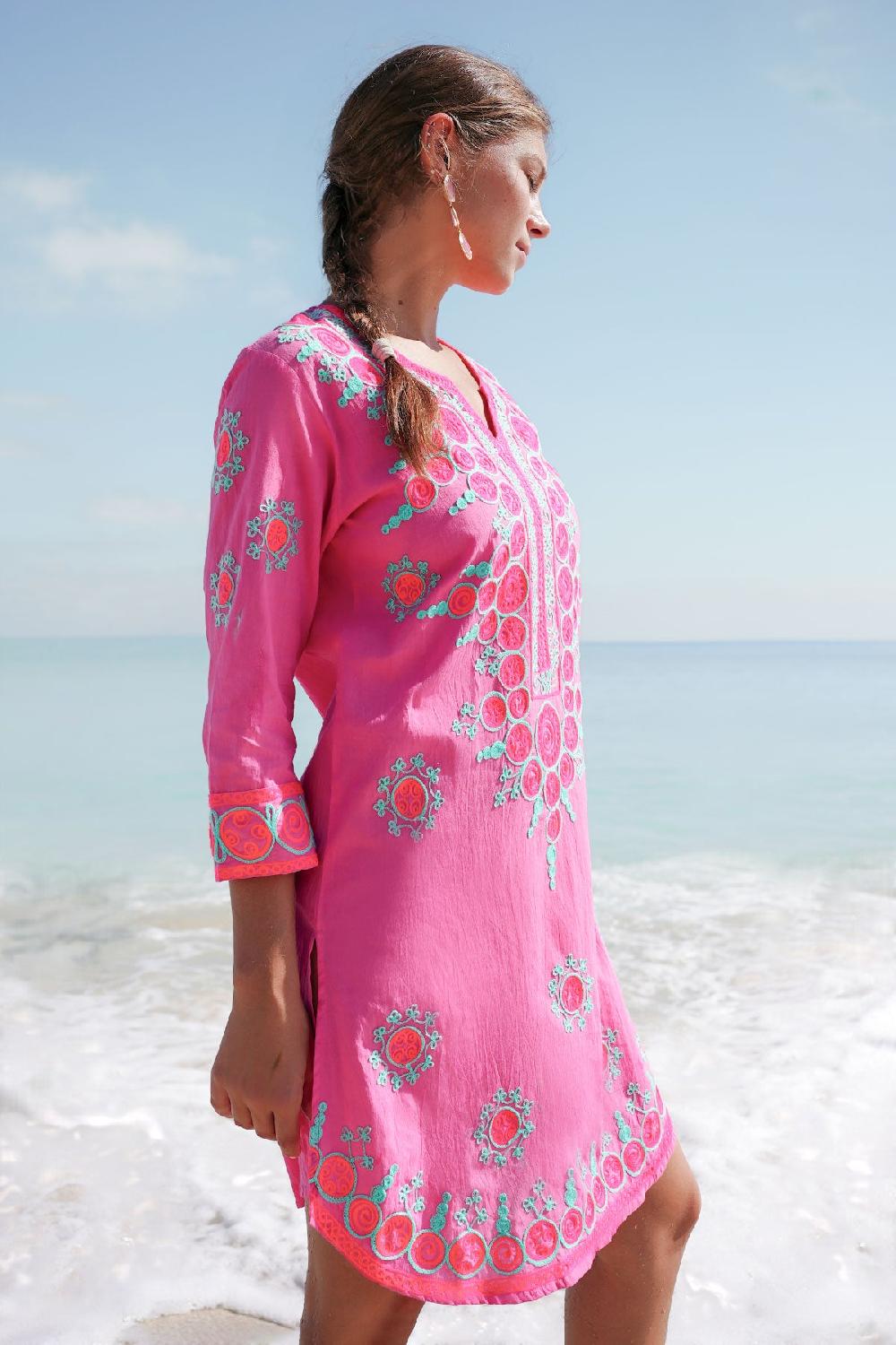 Debbie Katz Emilia Tunic Hot Pink