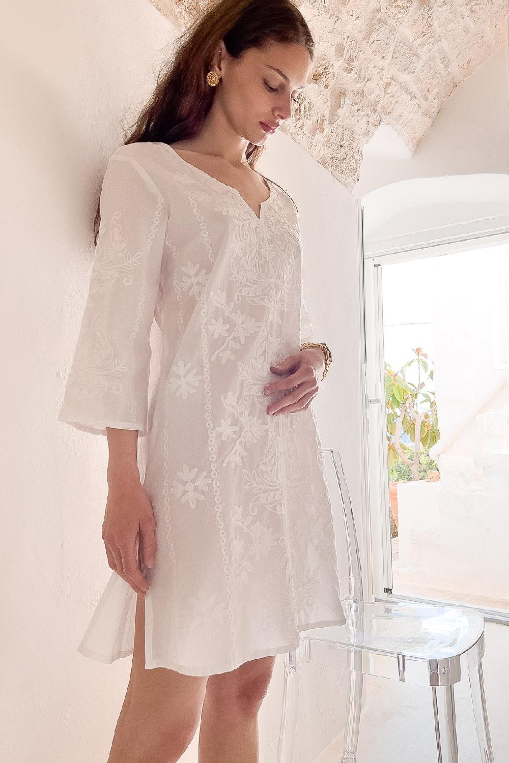 Debbie Katz Faena Tunic White