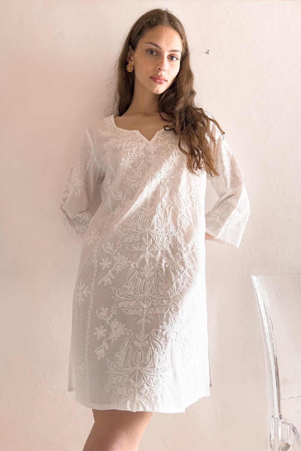 Debbie Katz Faena Tunic White