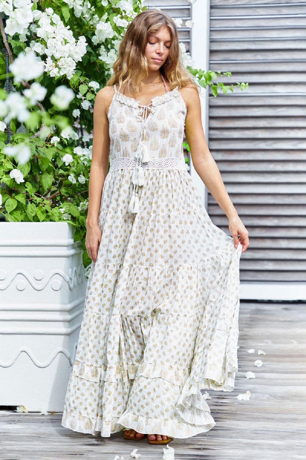 Debbie Katz Giulia Maxi Dress White