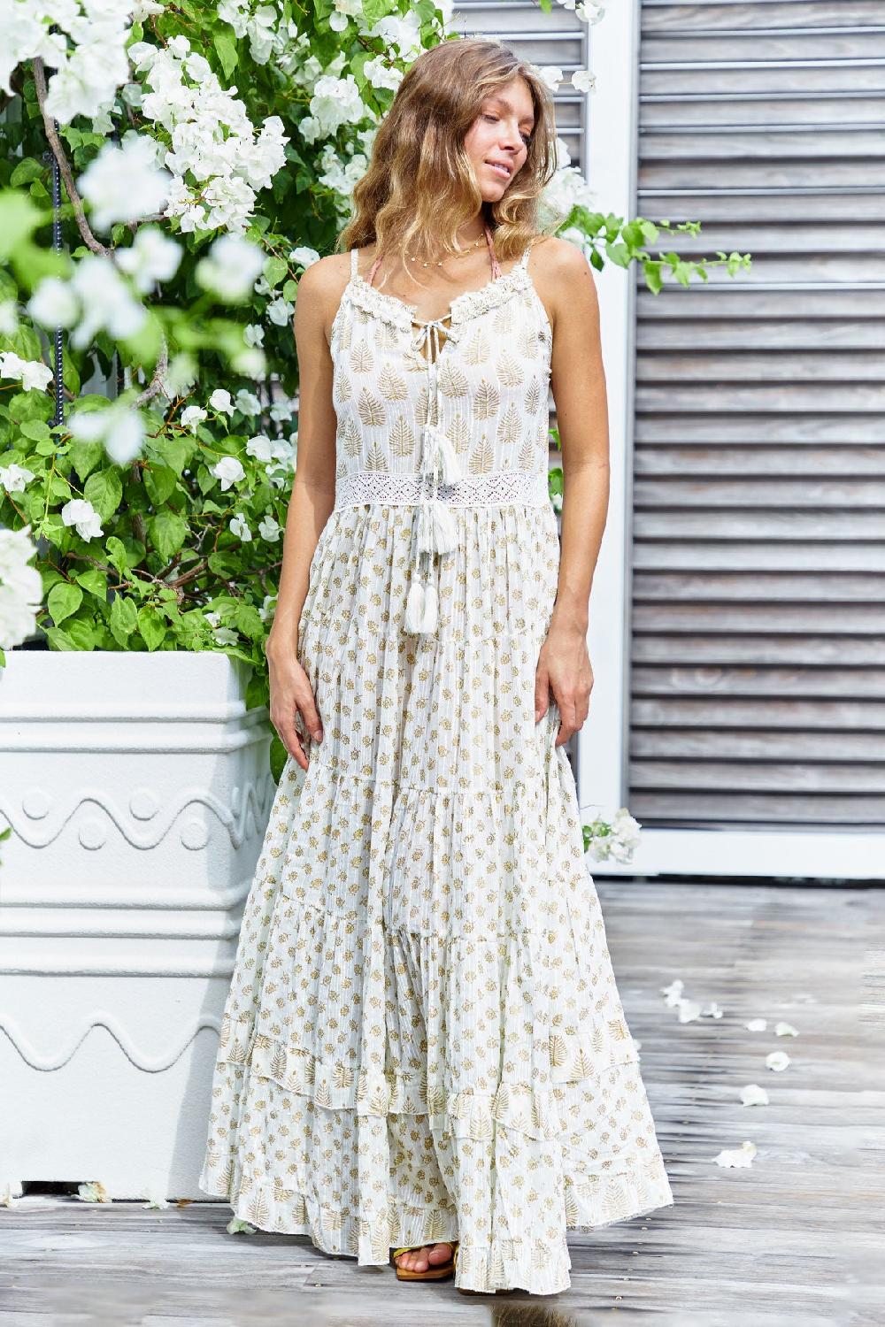 debbie katz Giulia Maxi Dress White