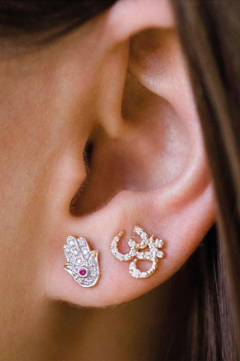 Debbie Katz Hamsa Earring (Silver)