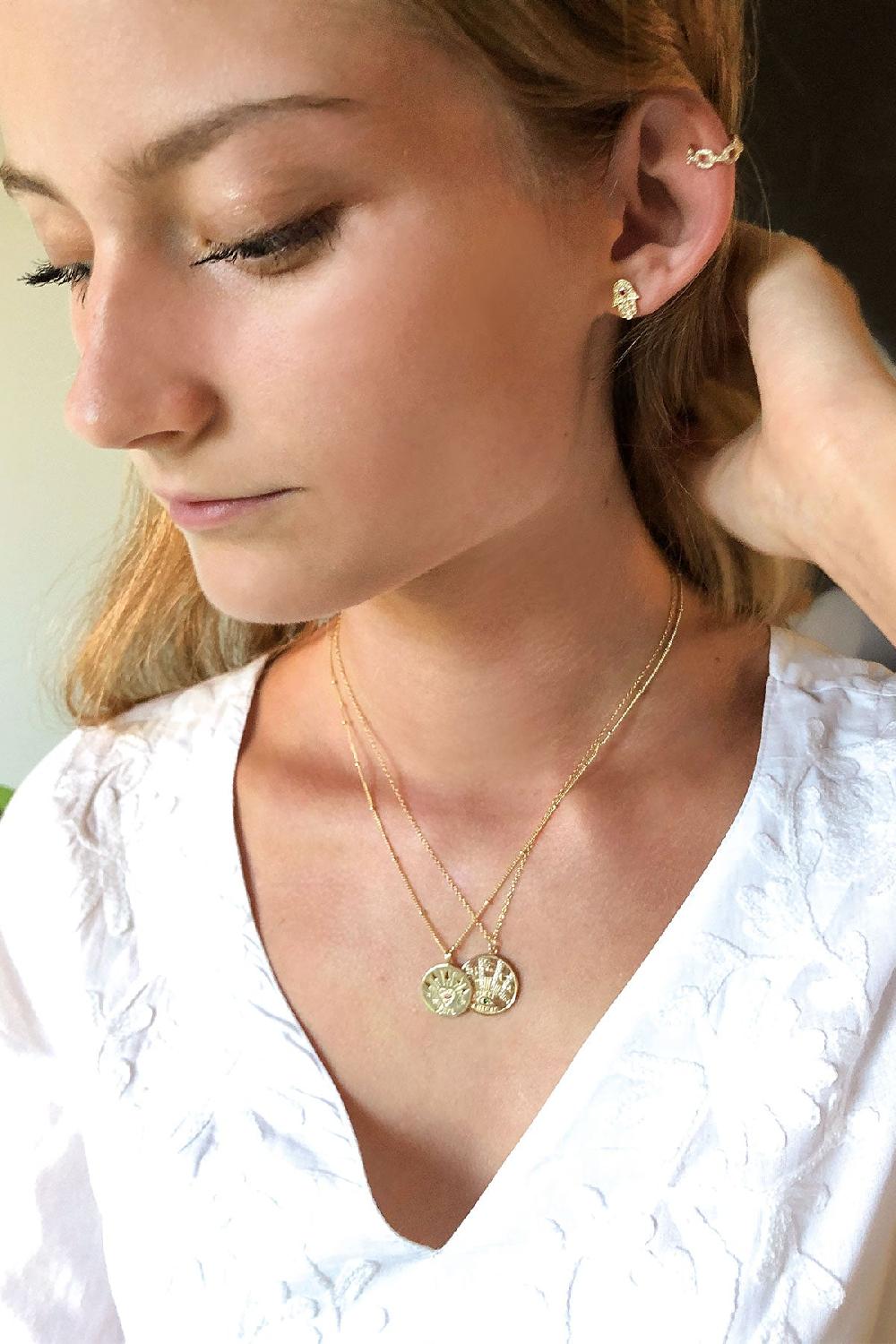 Debbie Katz Hamsa Earring (Silver)