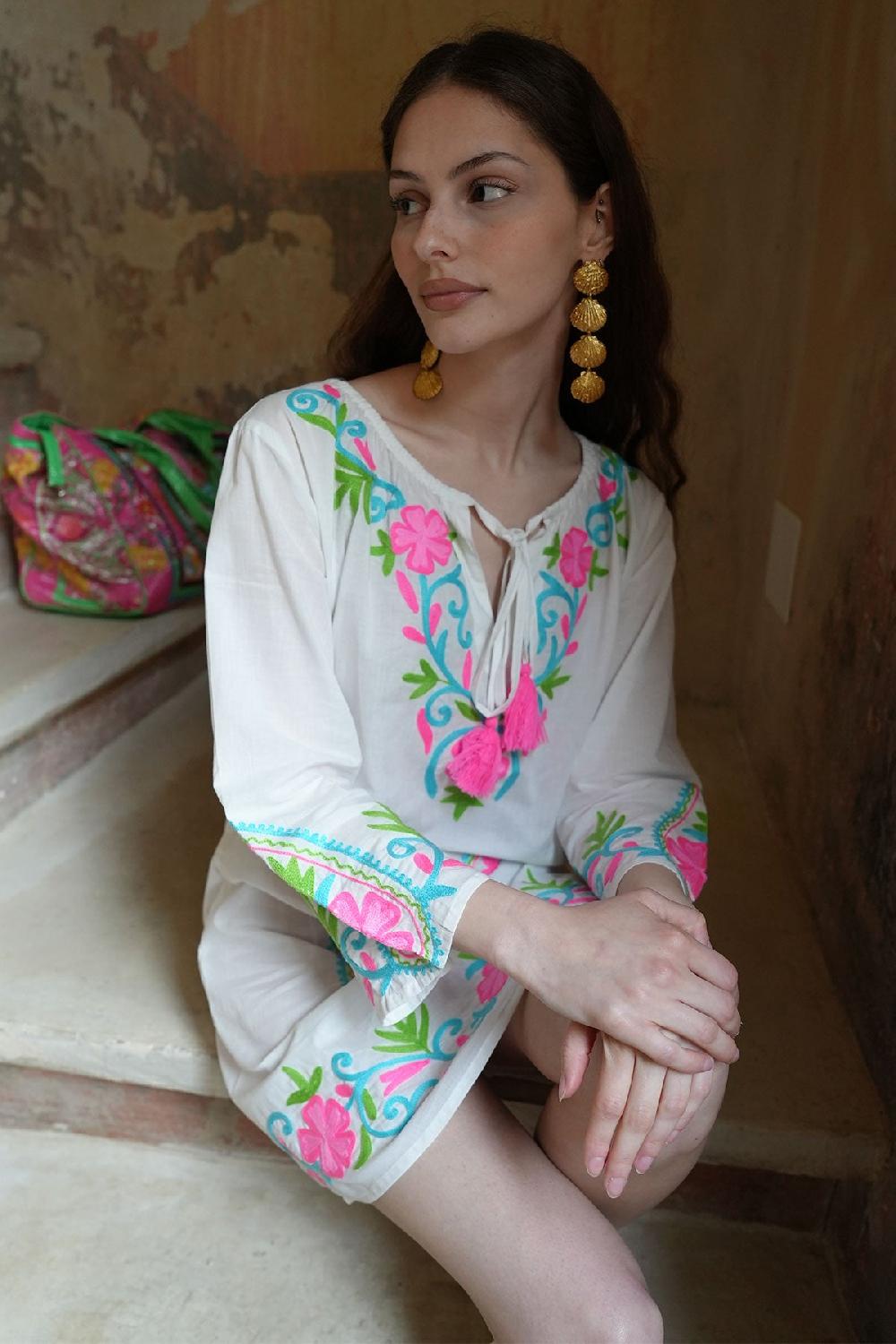 Debbie Katz Harmony Tunic White