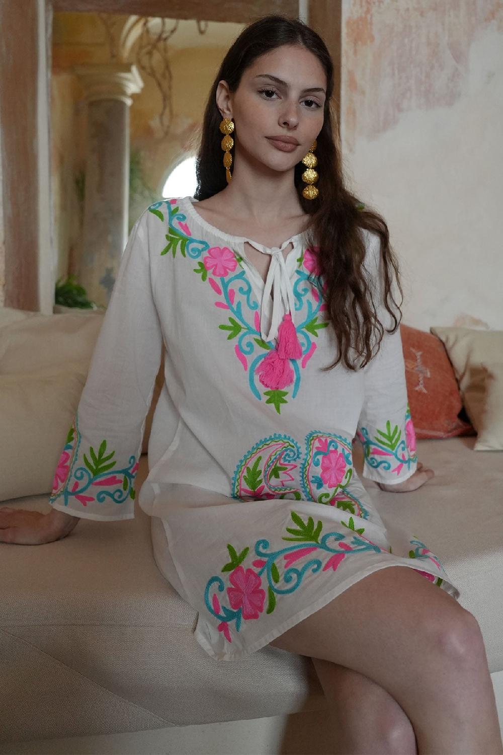 Debbie Katz Harmony Tunic White