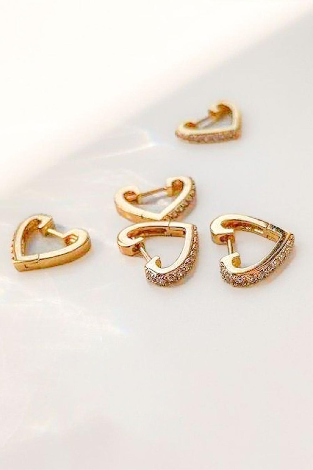 Debbie Katz Huggie Coeur Bling (Gold)