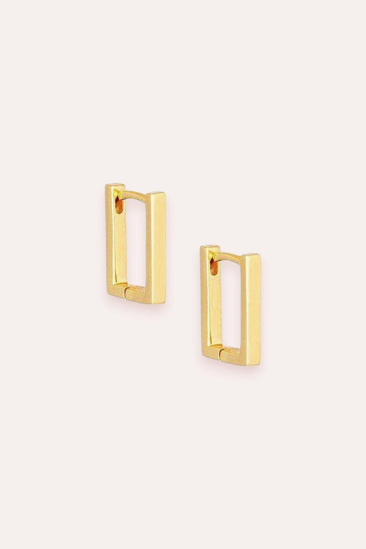 debbie katz Huggie Squared Earring (Gold)