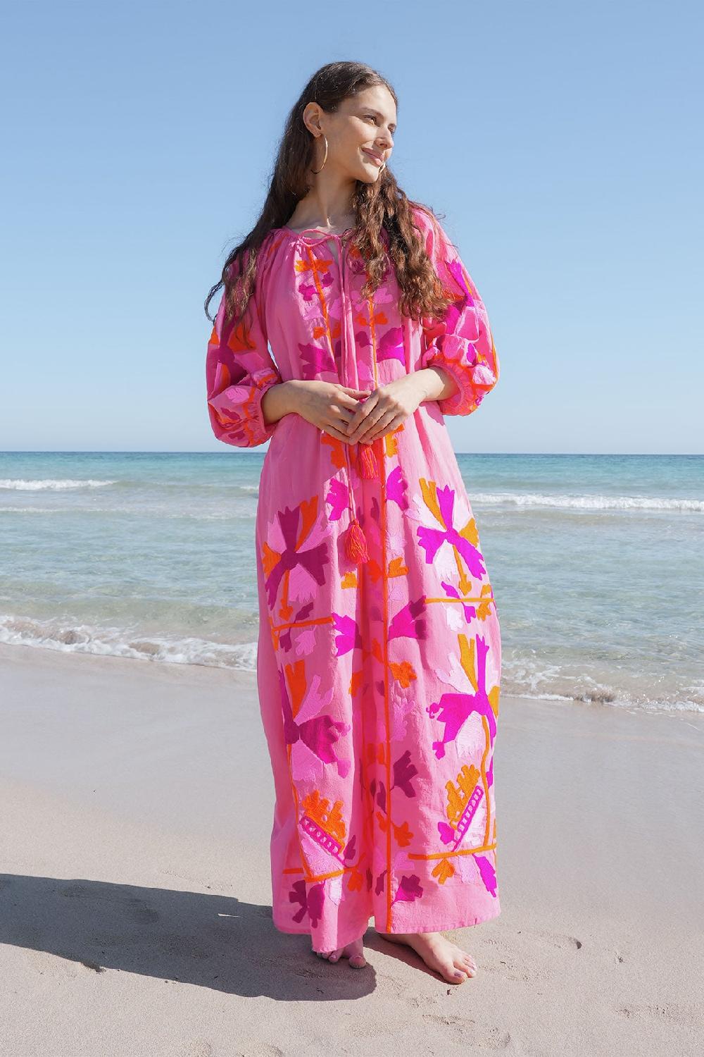 Debbie Katz Joelle Maxi Tunic Fuchsia