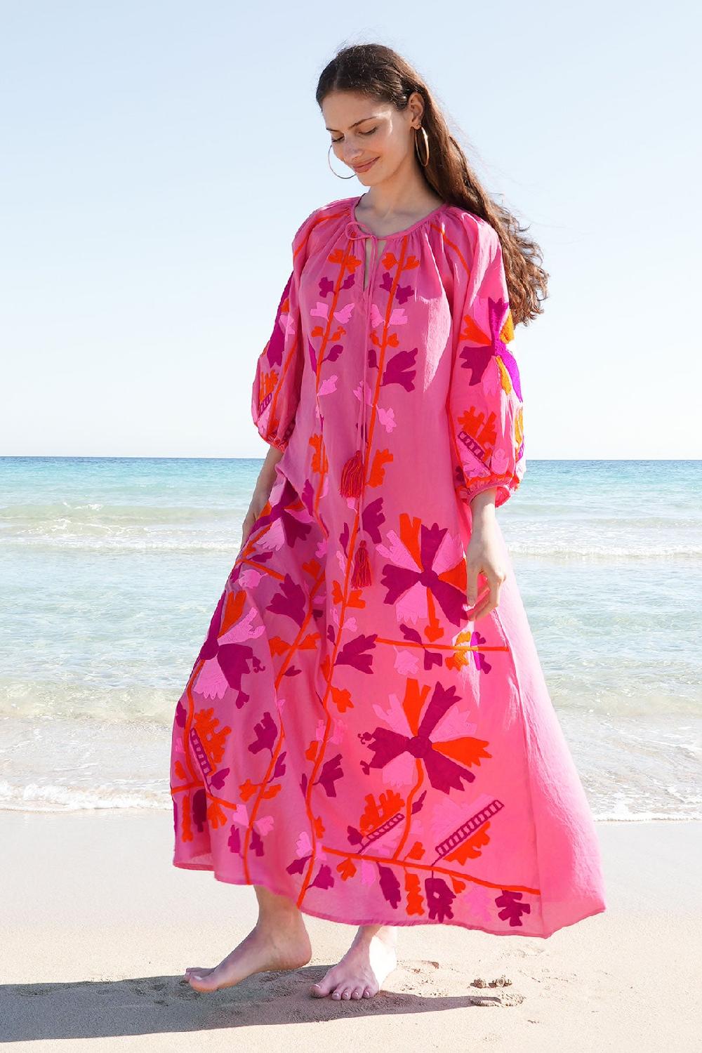 Debbie Katz Joelle Maxi Tunic Fuchsia