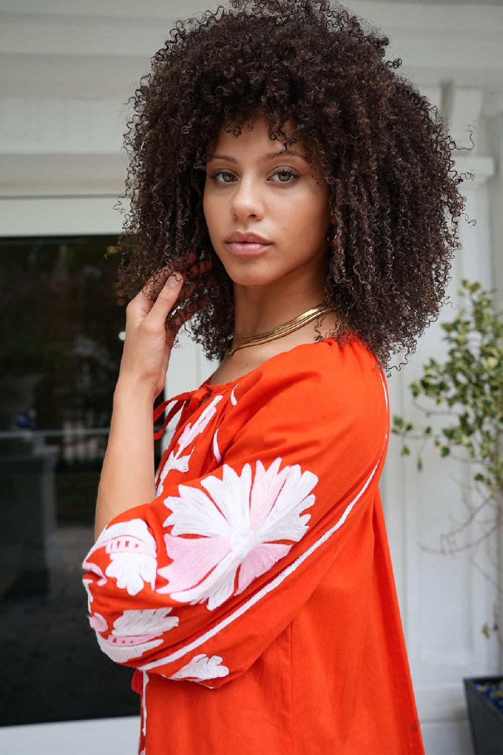 Debbie Katz Joelle Maxi Tunic Red