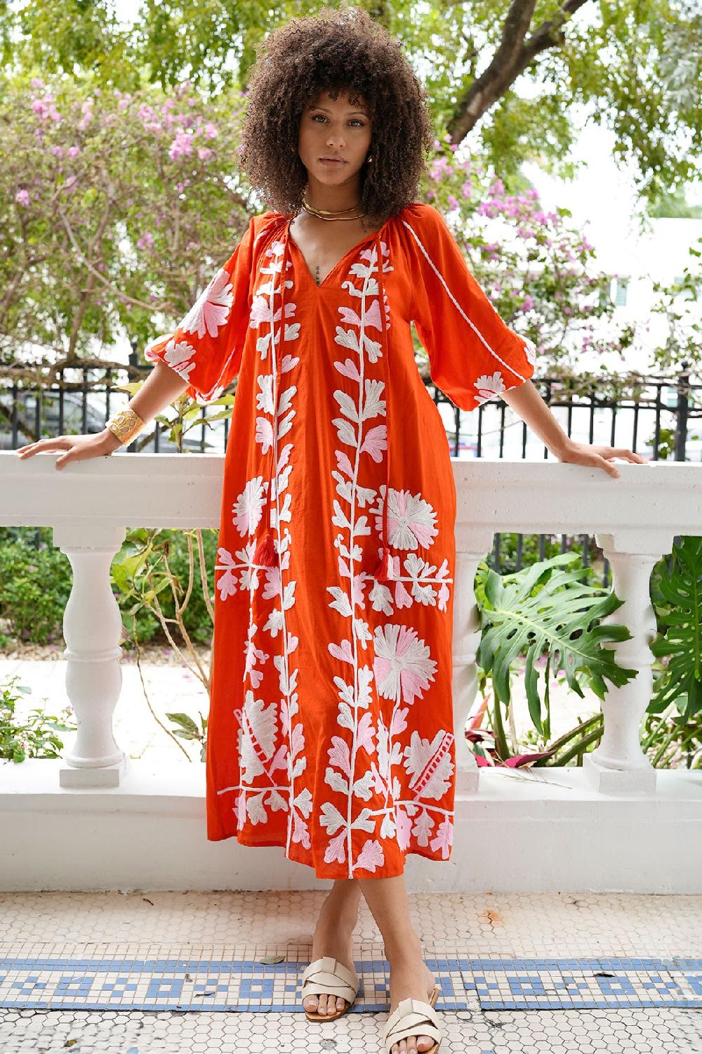 debbie katz Joelle Maxi Tunic Red