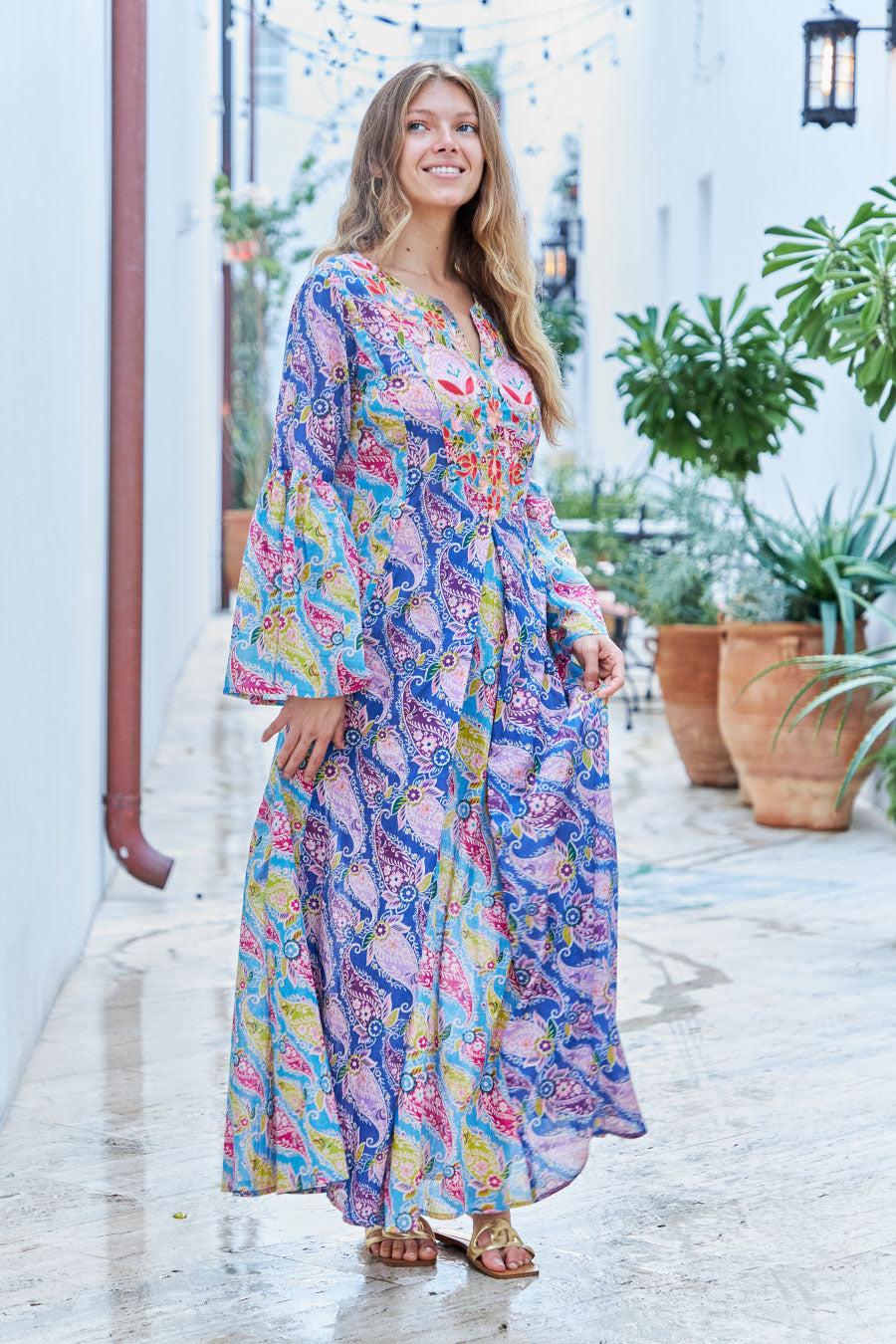 Debbie Katz Katia Maxi Dress Blue