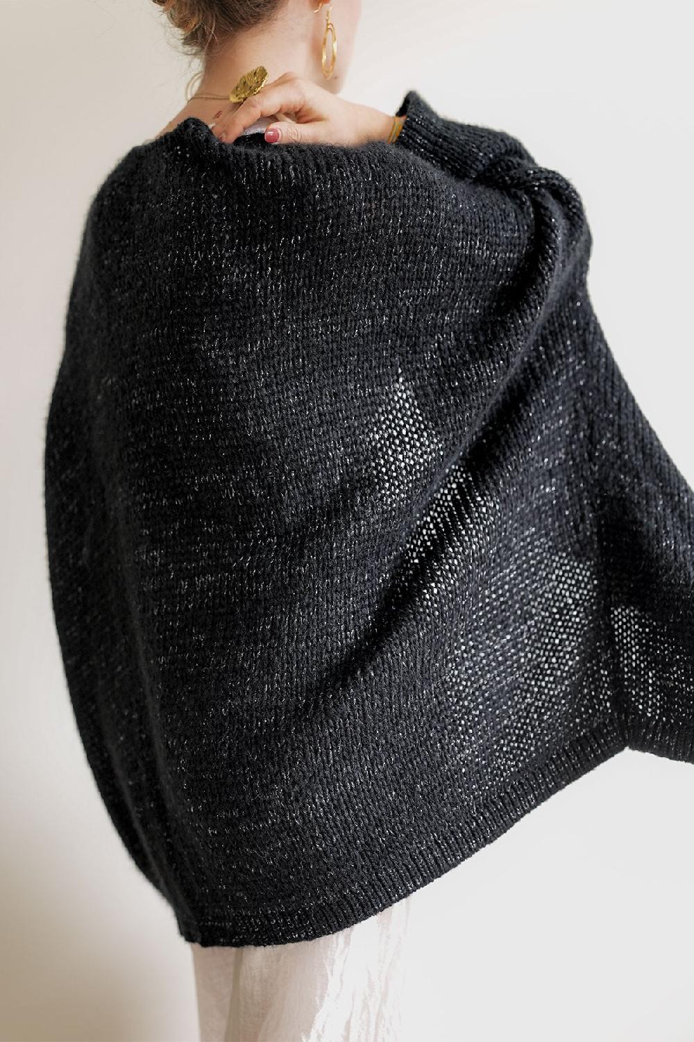 Debbie Katz Kyla Cardigan Black Lurex