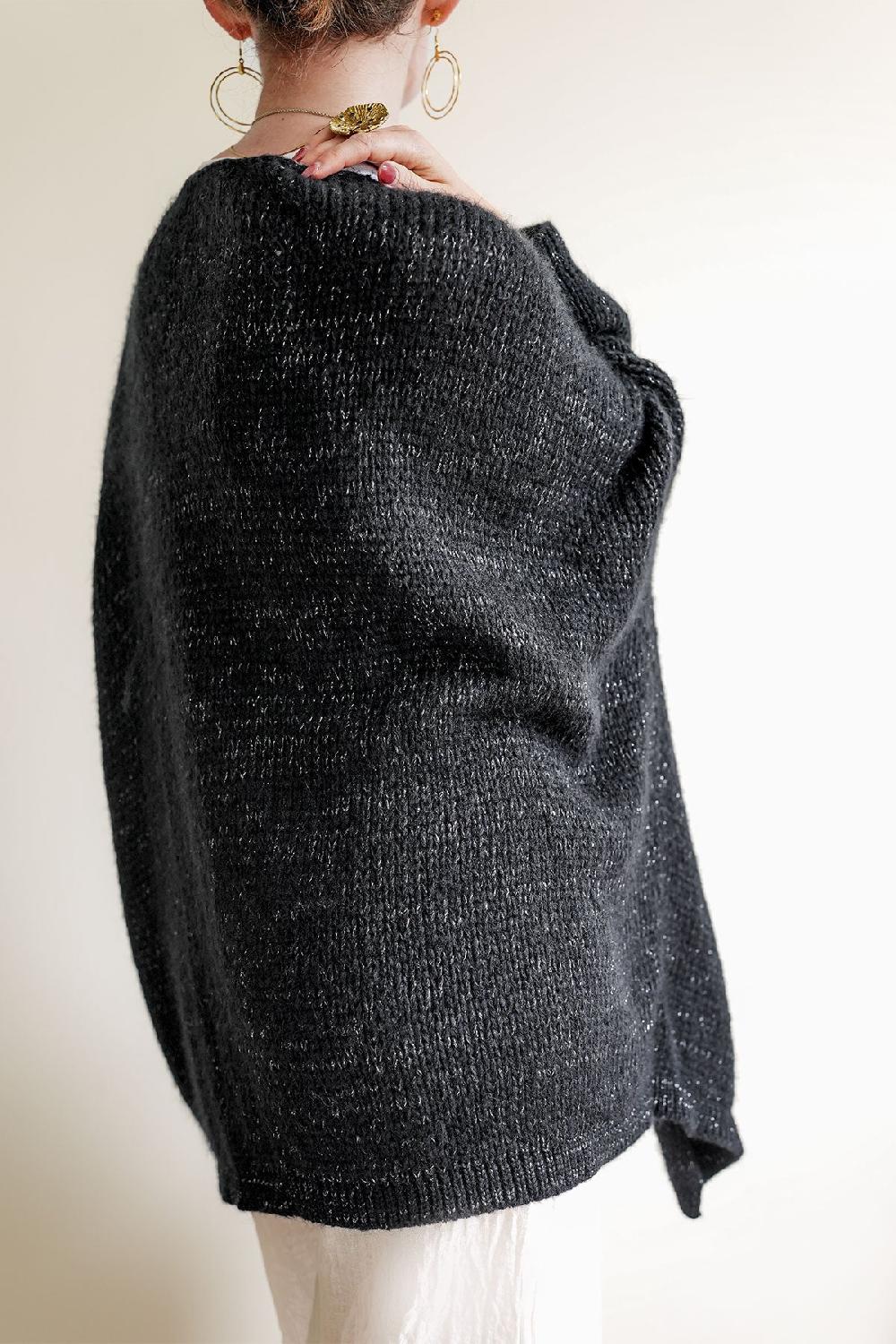 Debbie Katz Kyla Cardigan Black Lurex