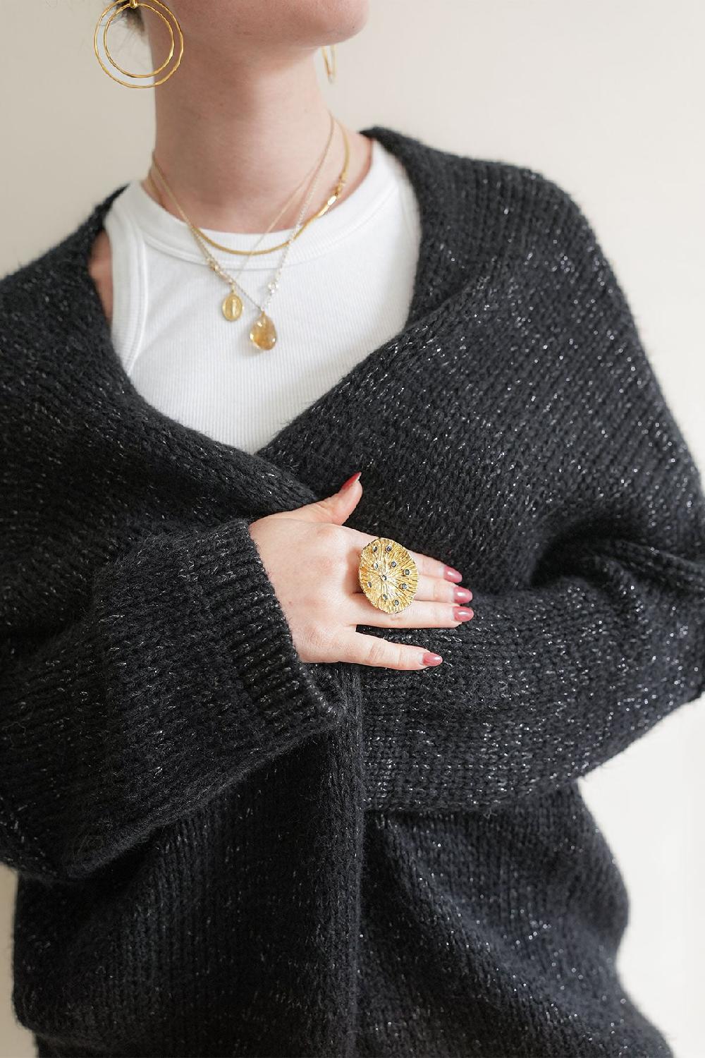 debbie katz Kyla Cardigan Black Lurex