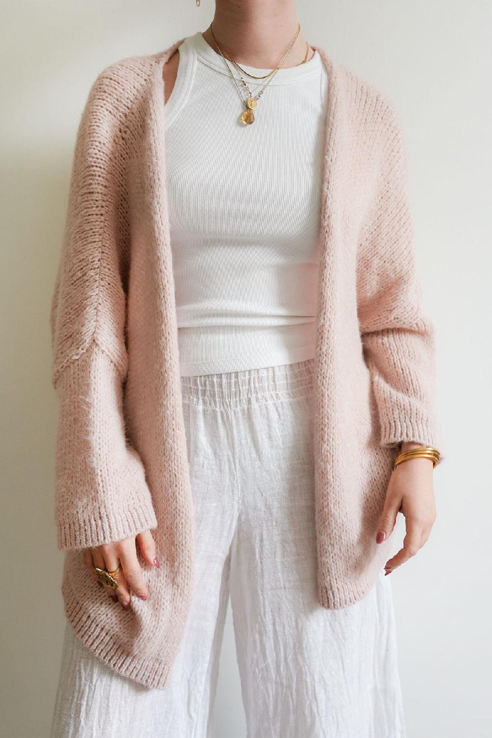 debbie katz Kyla Cardigan Blush