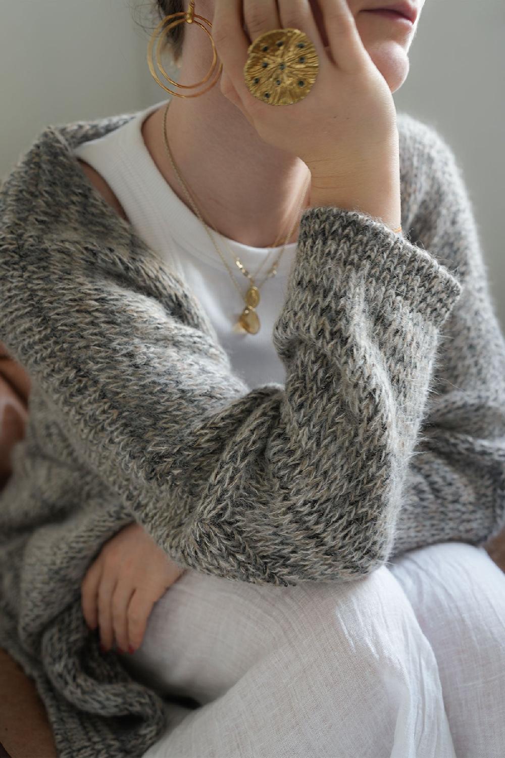 Debbie Katz Kyla Cardigan Melange Beige