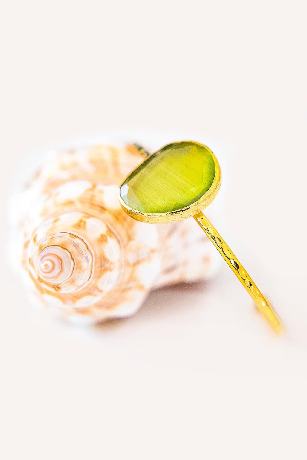 debbie katz Liora (Cat Eye Stone Moss)