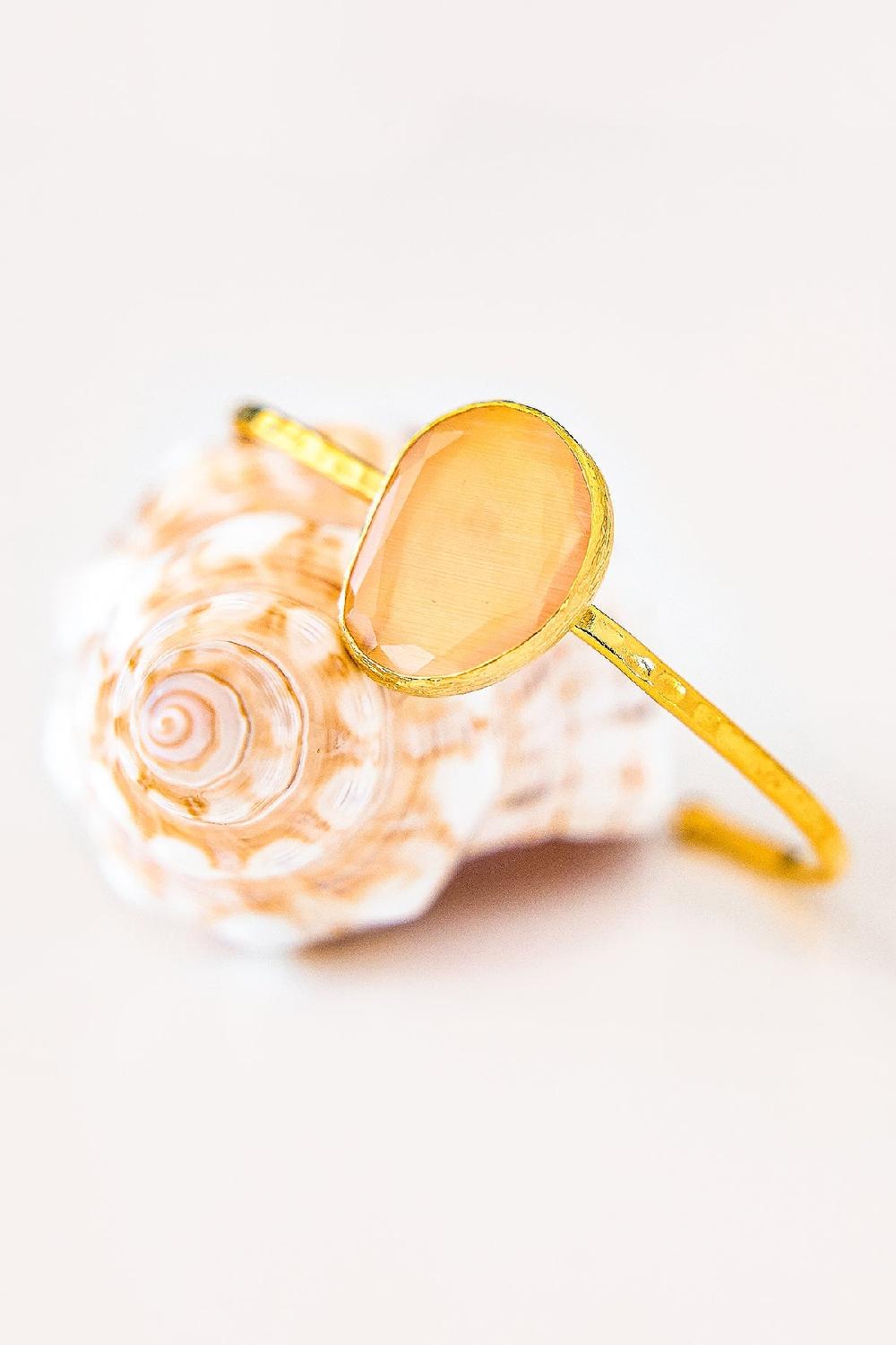 debbie katz Liora (Cat Eye Stone Peach)