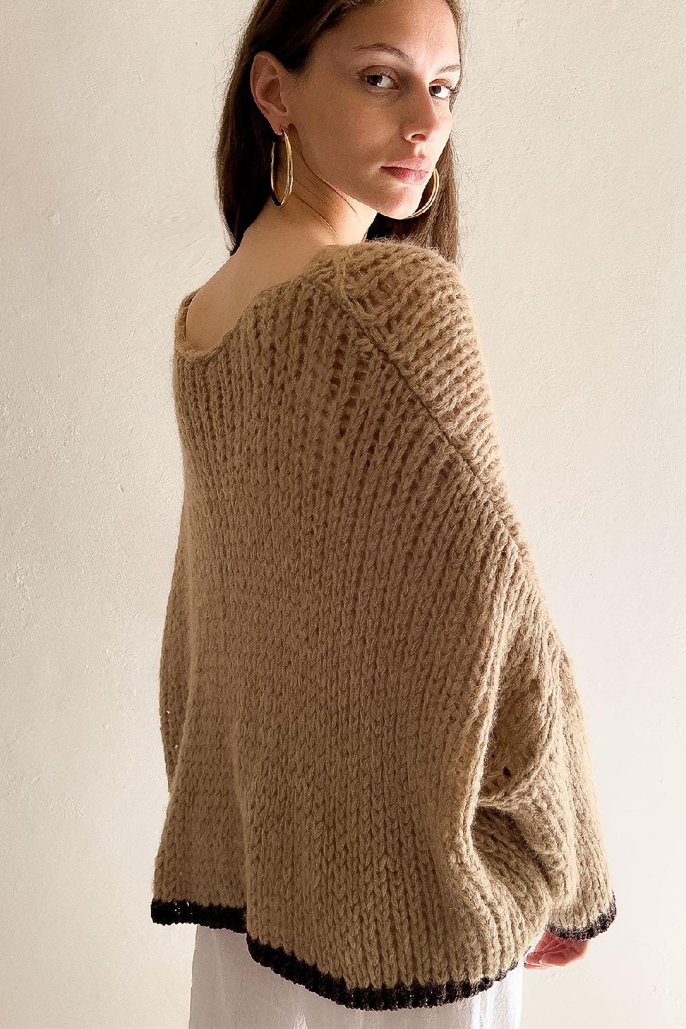 debbie katz Lula Sweater Camel brown Lurex