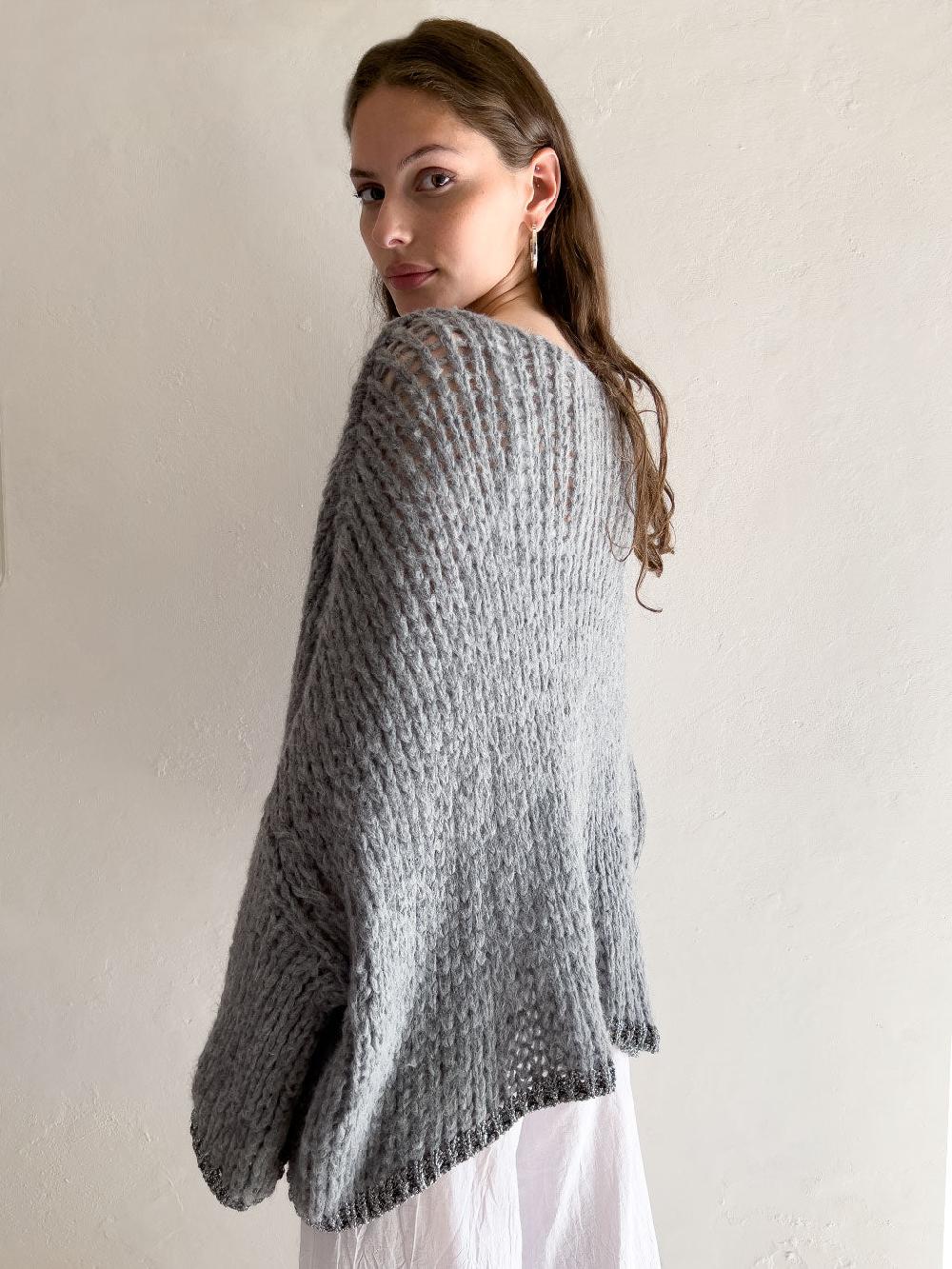 Debbie Katz Lula Sweater Grey Lurex