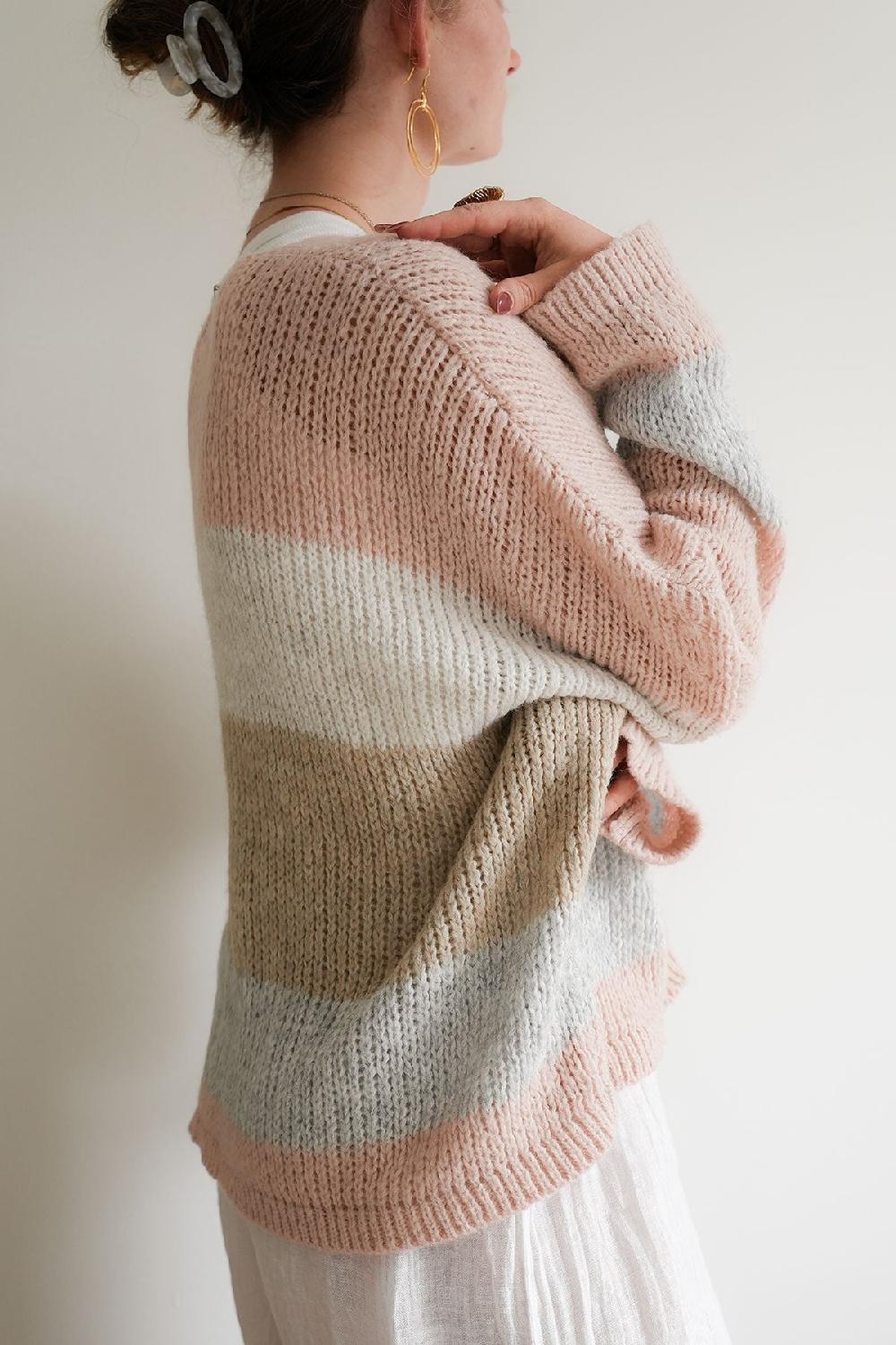 debbie katz Lula V-Neck Striped