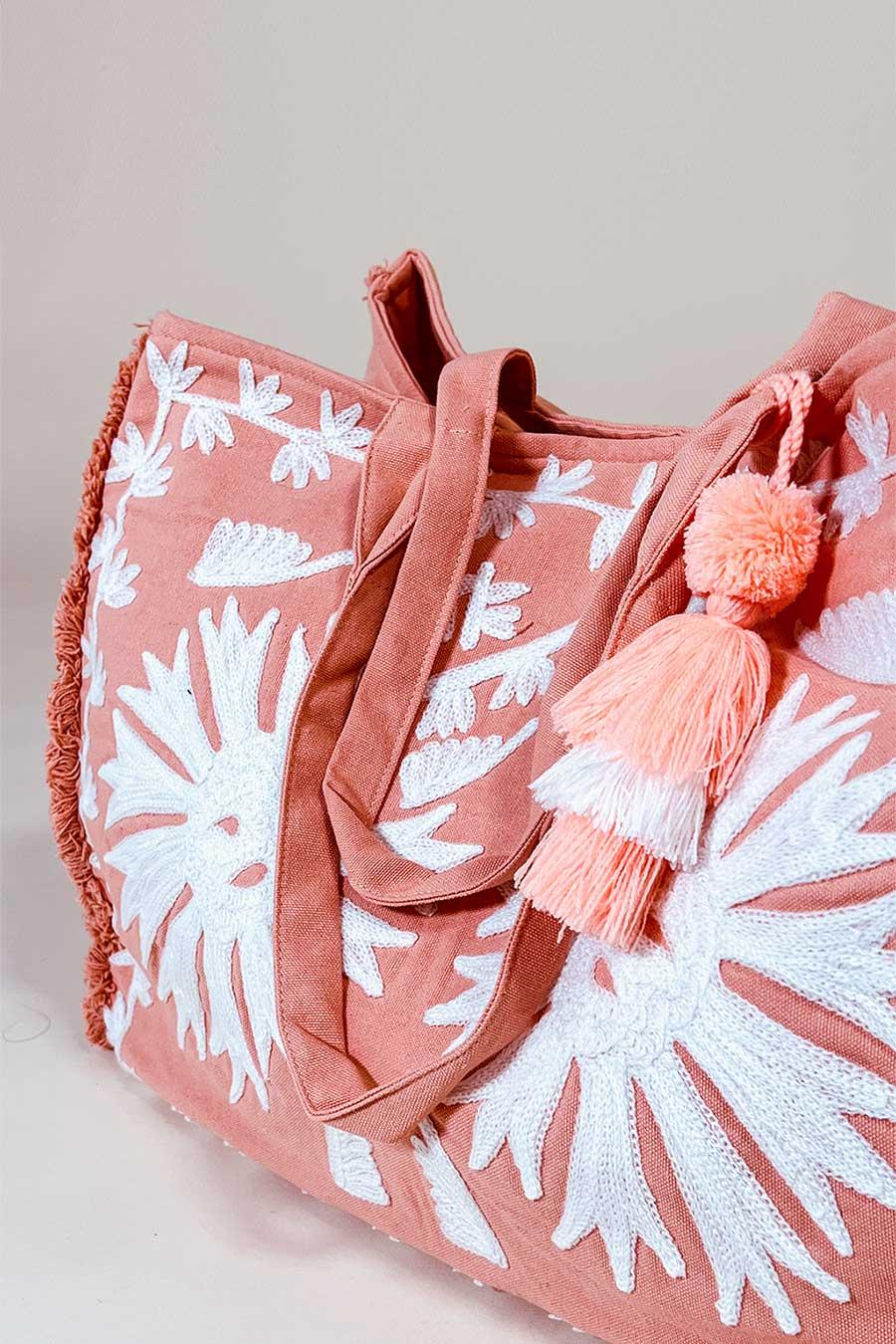 Debbie Katz Malan Beach Bag Coral
