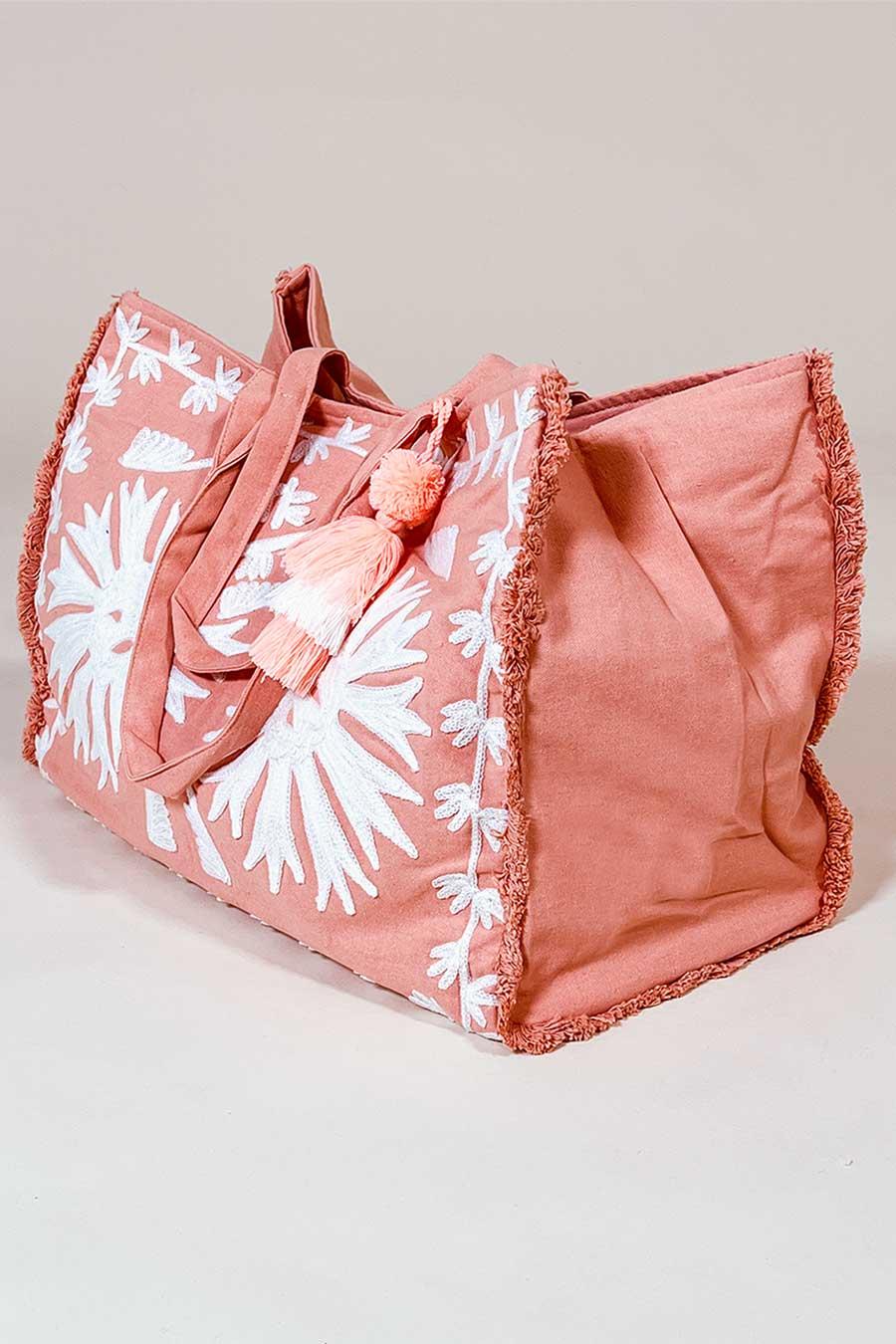 Debbie Katz Malan Beach Bag Coral