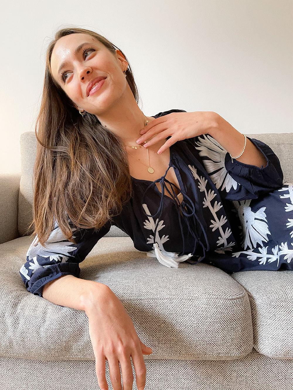 Debbie Katz Malan Maxi Tunic Navy