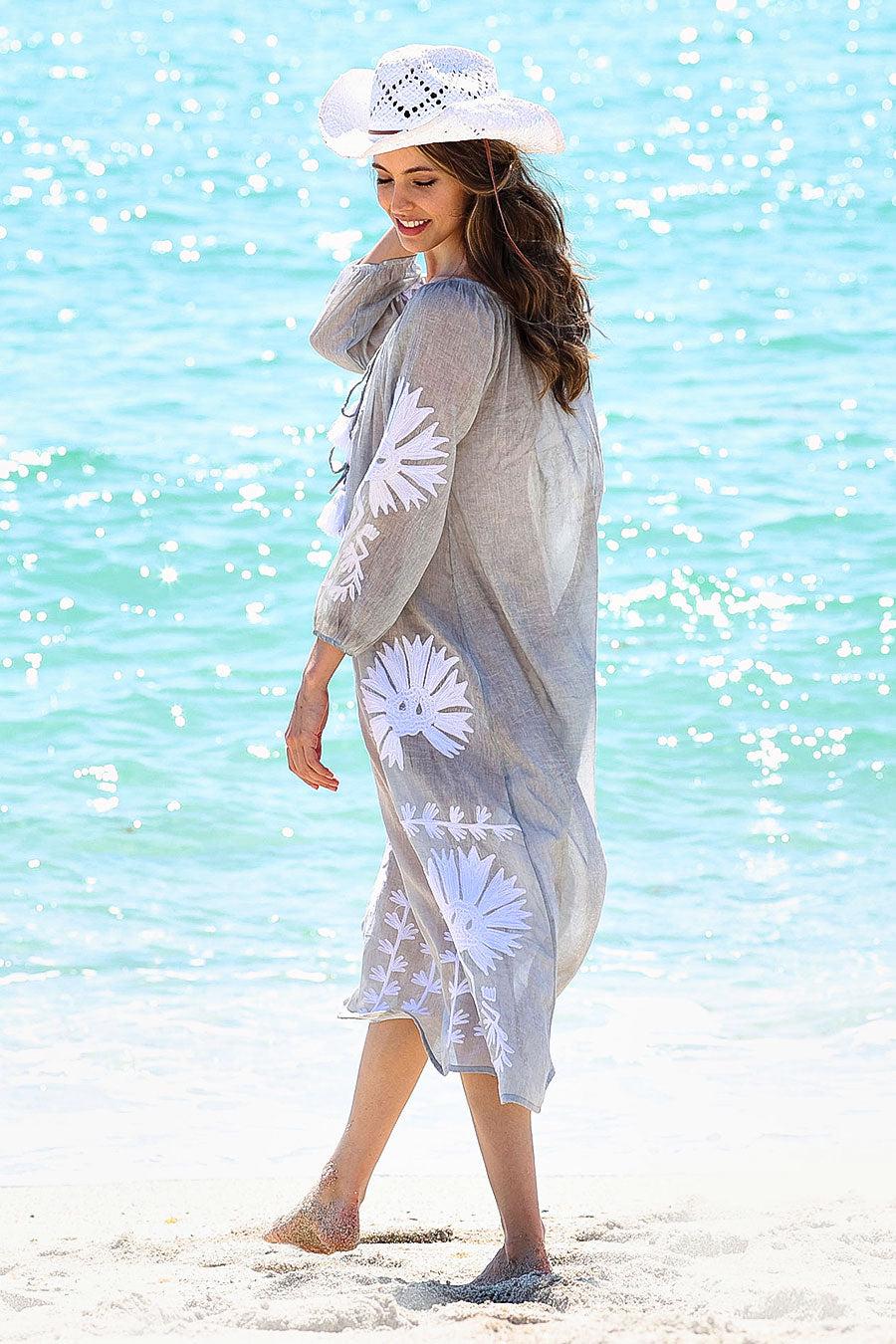 Debbie Katz Malan Maxi Tunic Taupe