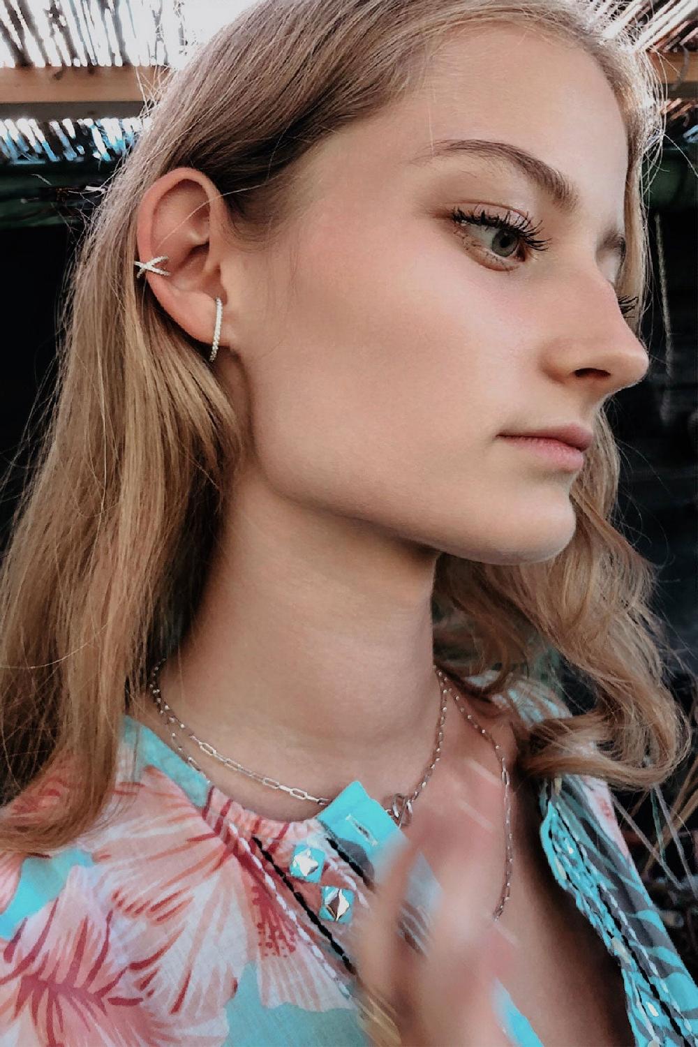 Debbie Katz Malia Ear Cuff (Silver)