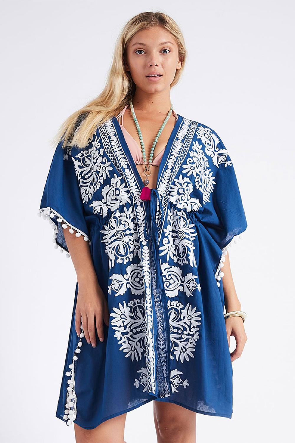 Debbie Katz Malina Kimono Navy