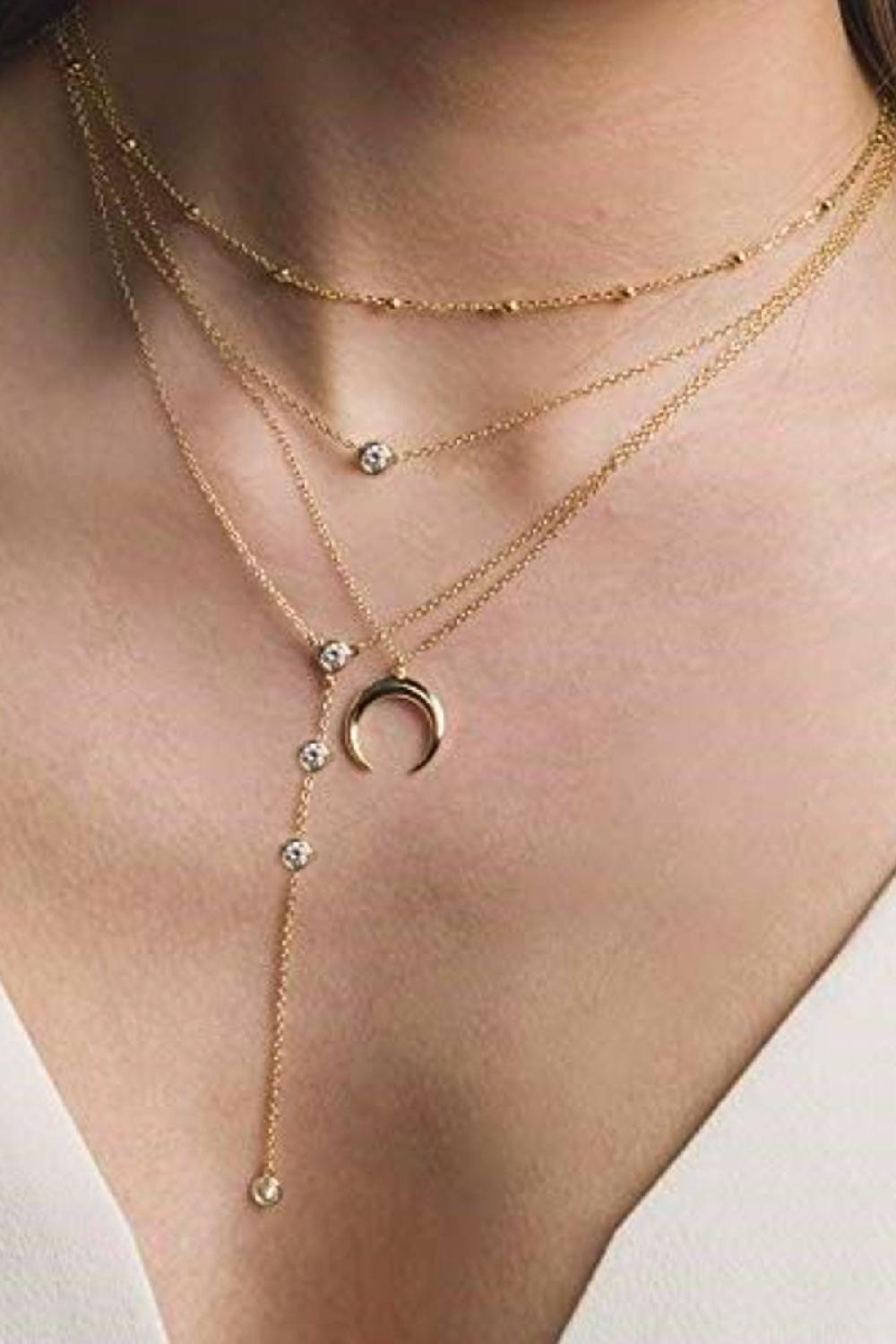 Debbie Katz Mica Necklace (Gold)