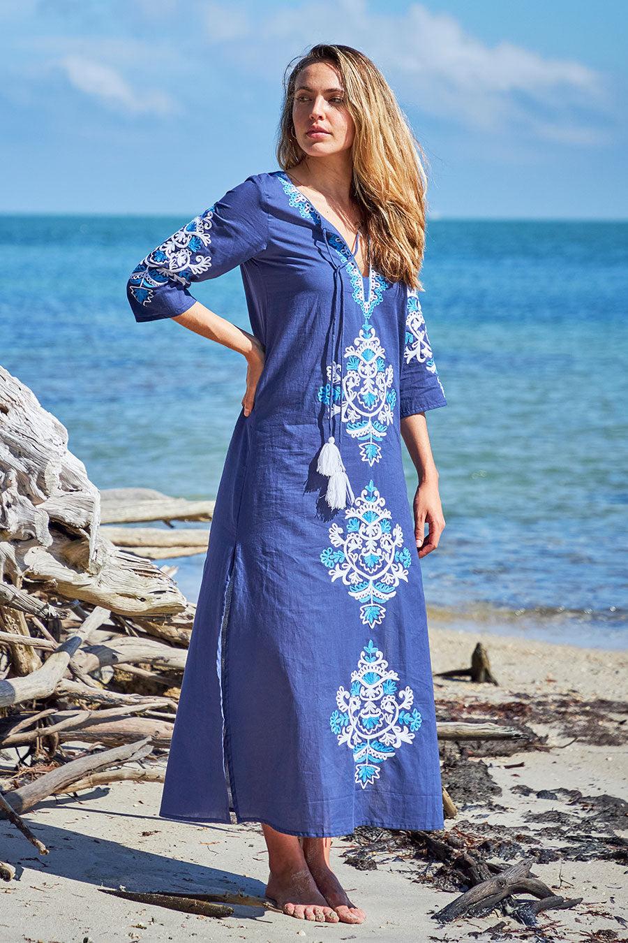 Debbie Katz Moni Maxi Tunic Navy