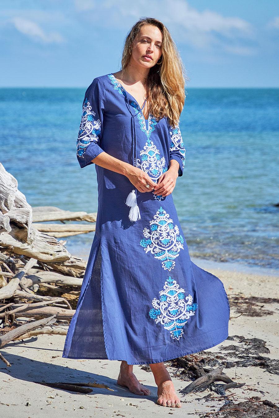 debbie katz Moni Maxi Tunic Navy