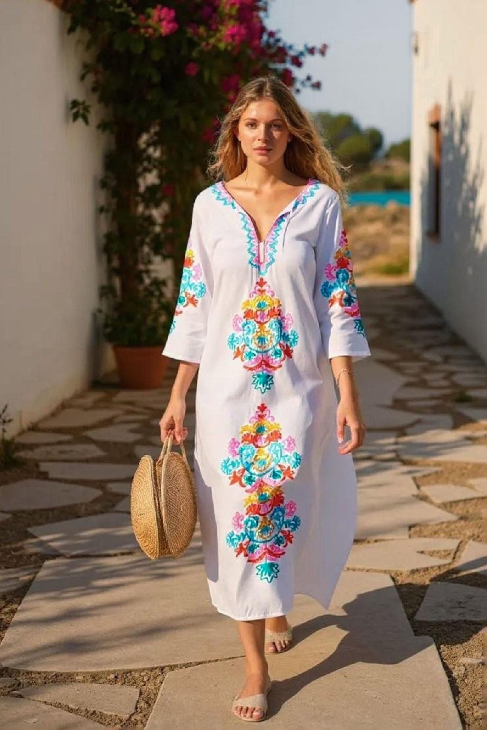 Debbie Katz Moni Maxi Tunic White