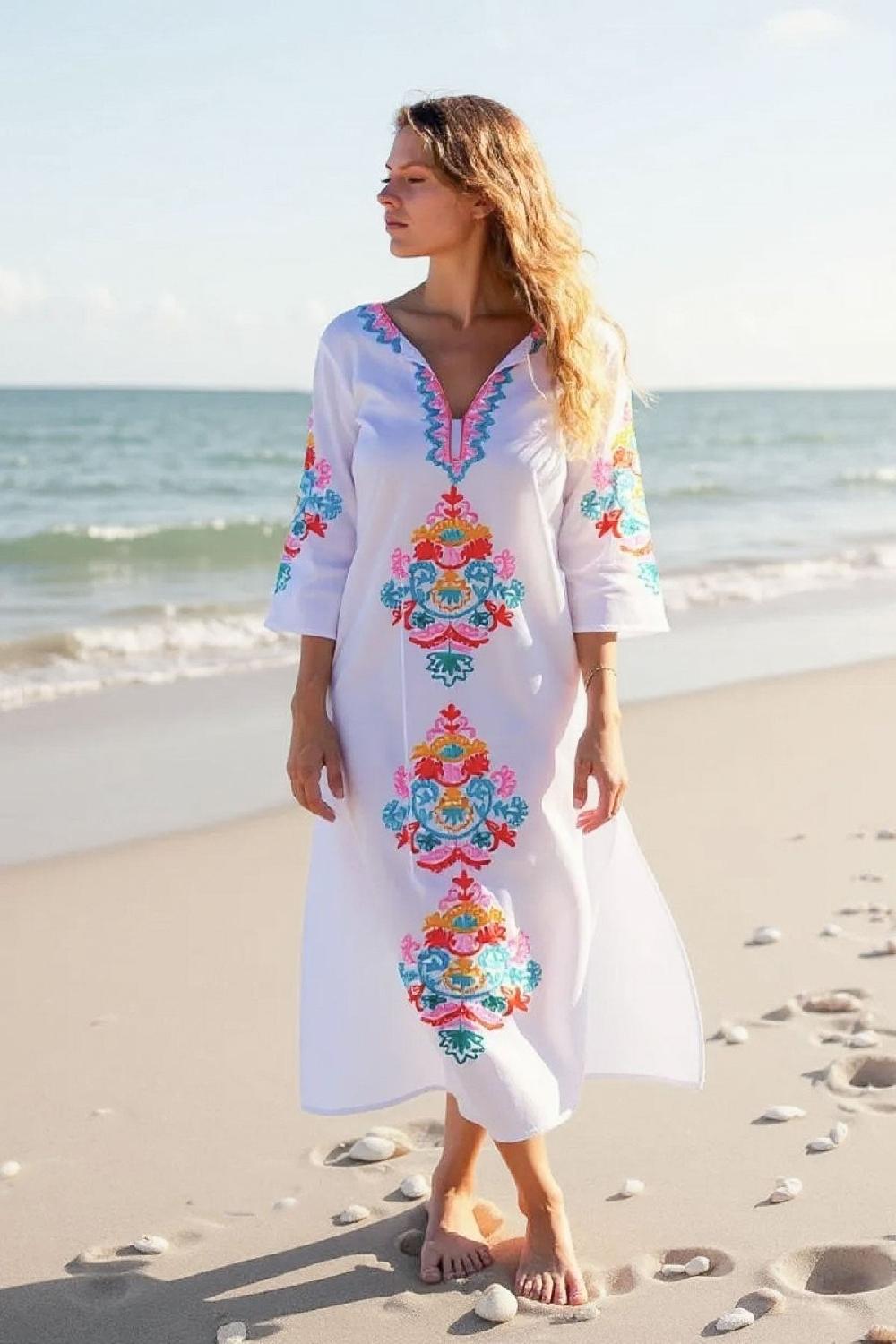 Debbie Katz Moni Maxi Tunic White