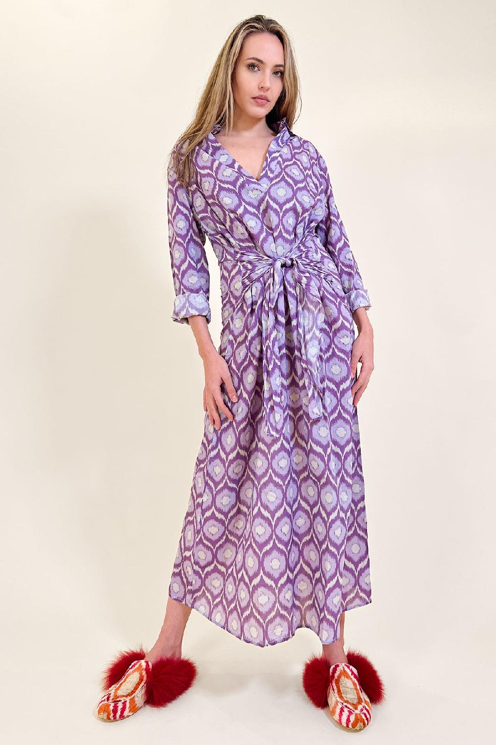 debbie katz Monia Ikat Shirt Dress