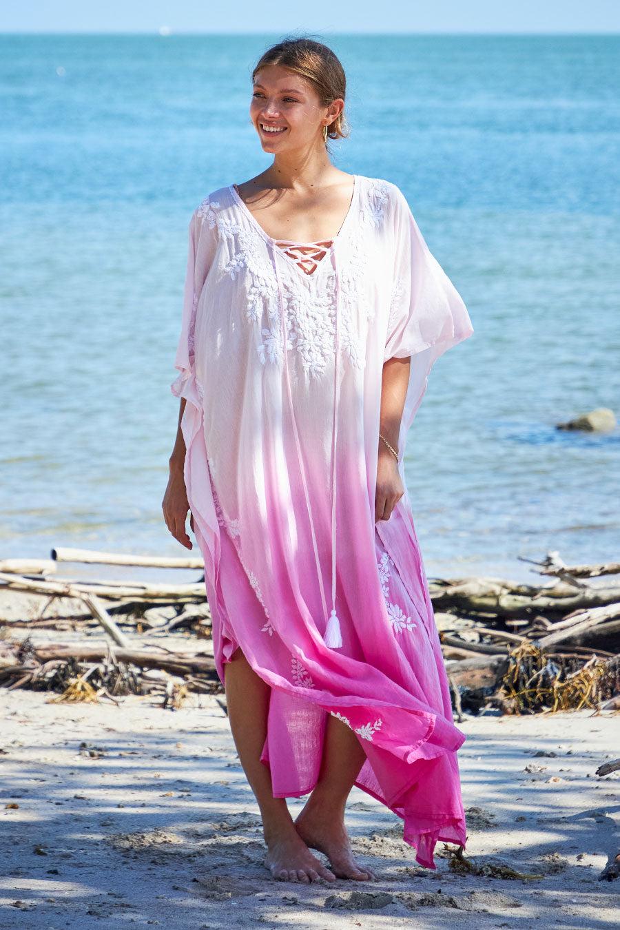 Debbie Katz Mystic Maxi Kaftan Pink