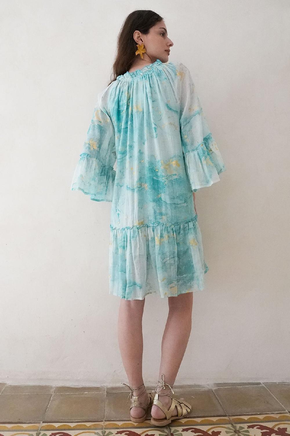 Debbie Katz Nalai Tunic Aqua