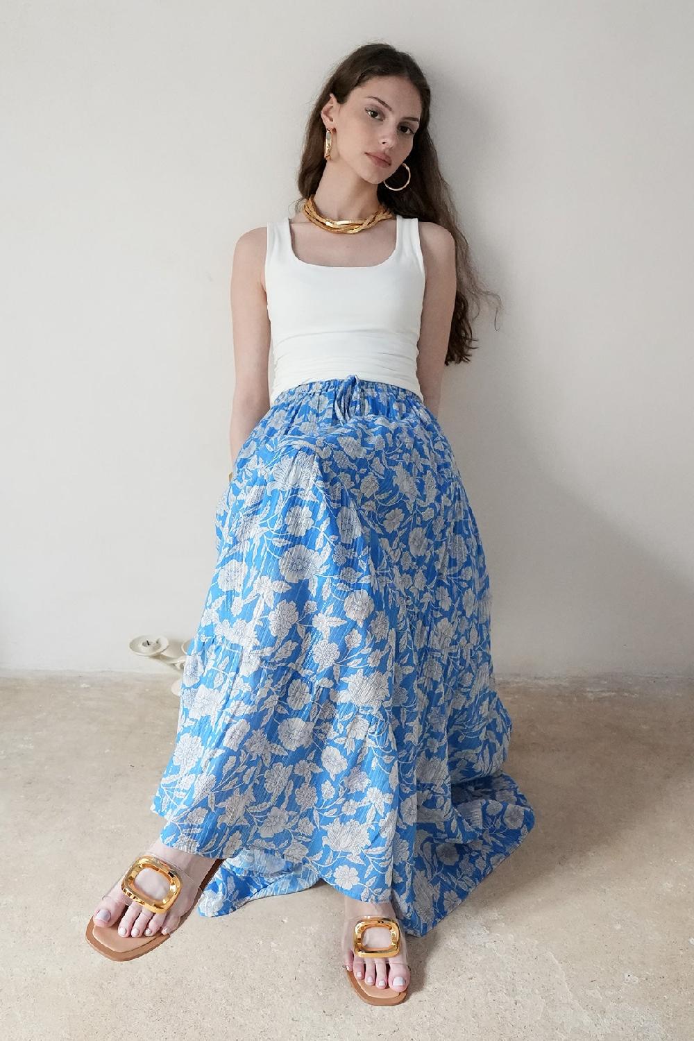 Debbie Katz Nami Skirt Blue