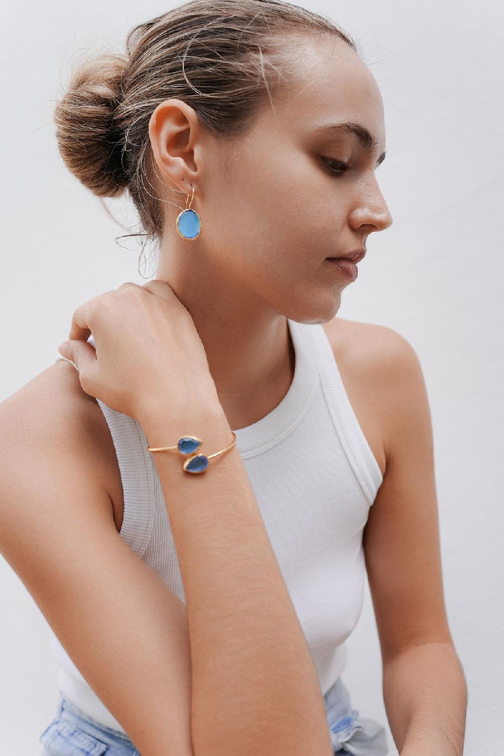 Debbie Katz Nessa (Cat Eye Stone Blue)